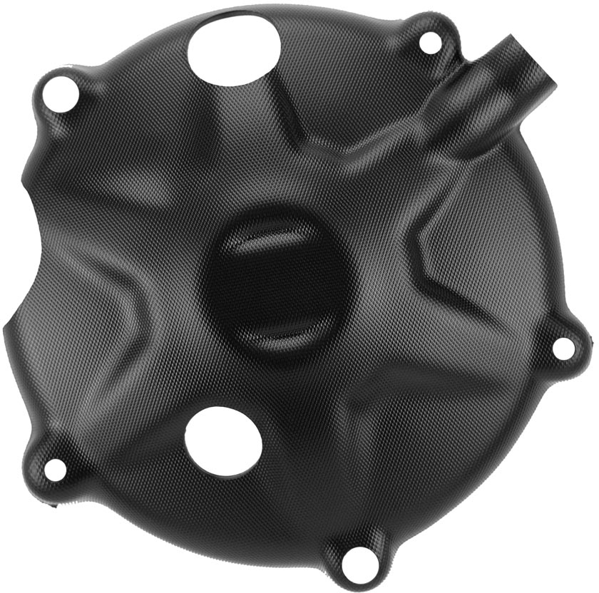 CLUTCH COVER TRS ONE / GOLD / RR 250-300 21-25 FACTORY BLACK APICO 