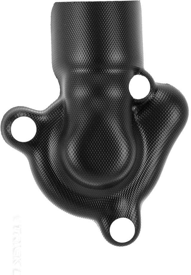 WATER PUMP COVER TRS ONE / GOLD / RR 16-22 FACTORY BLACK APICO 