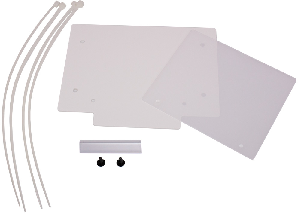 FRONT NUMBER PLATE PLASTIC WHITE WITH WINDOW APICO 