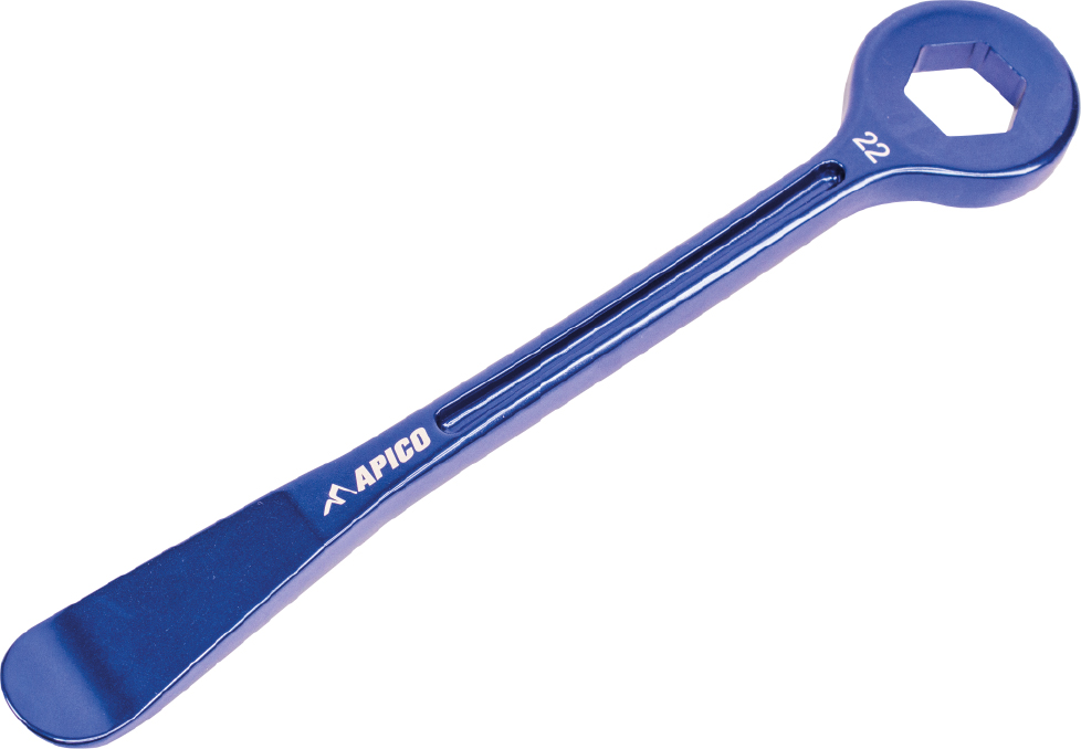 TYRE LEVER & AXLE WRENCH COMBINATION TOOL CNC ALUMINIUM 22MM APICO 