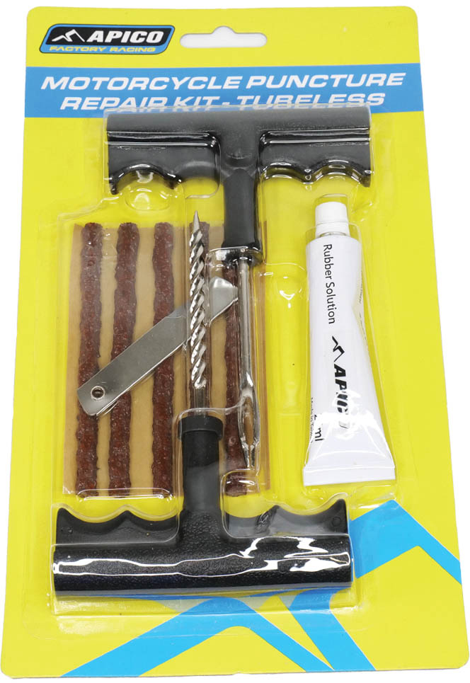 TYRE PUNCTURE REPAIR KIT TUBELESS MOTORCYCLE APICO 