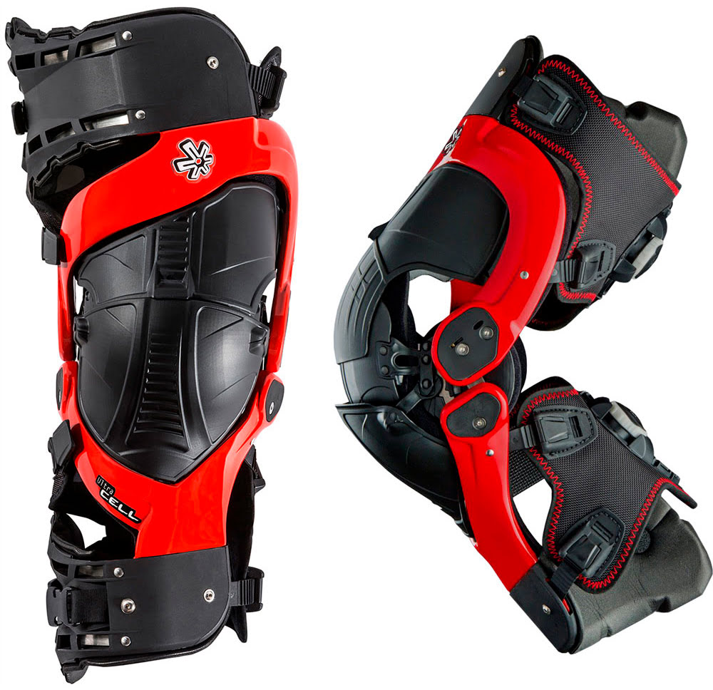 Ultra Cell Knee Protection System - X-Large Pair - Red ASTERISK 