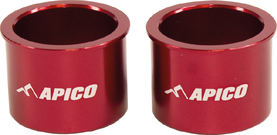 Casquilhos de roda da frente Vermelhos APICO 