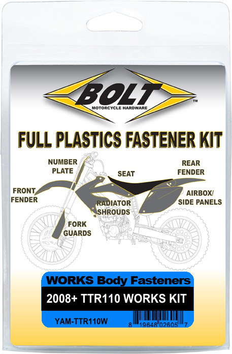 BOLT Body Work Fastener Kit BOLT MOTORCYCLE HARDWARE 